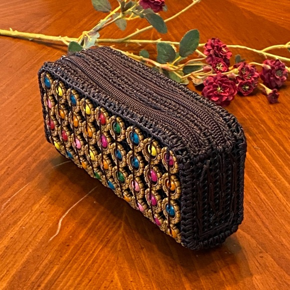 New HANDMADE Moroccan Cosmetic Bag- Beaded - Picture 5 of 8